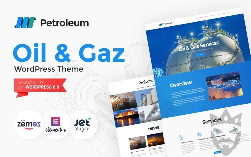 Petroleum - Oil & Gas Company Responsive WordPress Theme