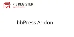 Pie Register bbPress Addon