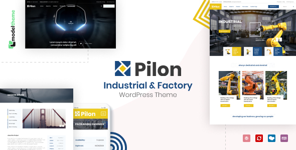 Pilon - Industrial  Factory WordPress Theme