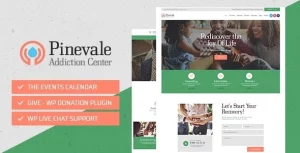 Pinevale | Addiction Recovery and Rehabilitation Center WordPress Theme