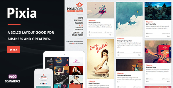 Pixia - Showcase WordPress Theme