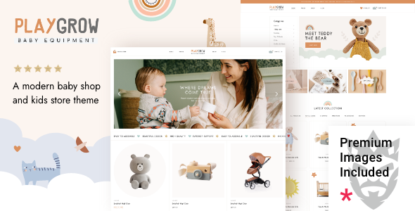 PlayGrow - Baby Shop and Kids Store Theme