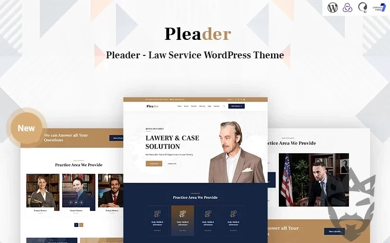 Pleader - Law Service Responsive WordPress Theme