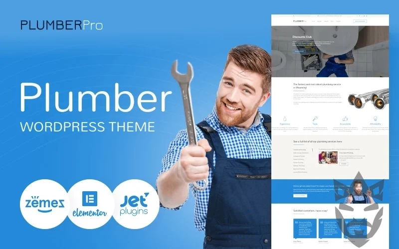 PlumberPro - Reliable And Innovative Plumber WordPress Theme