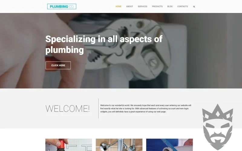 Plumbing Co WordPress Theme