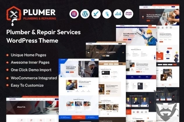 Plumer  – Plumbing & Repair Services WordPress Theme