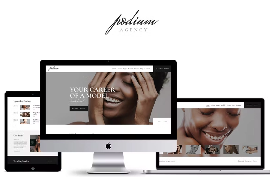 Podium - Model Agency WordPress Theme