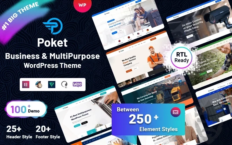 Poket - Business And Multipurpose Responsive WordPress Theme