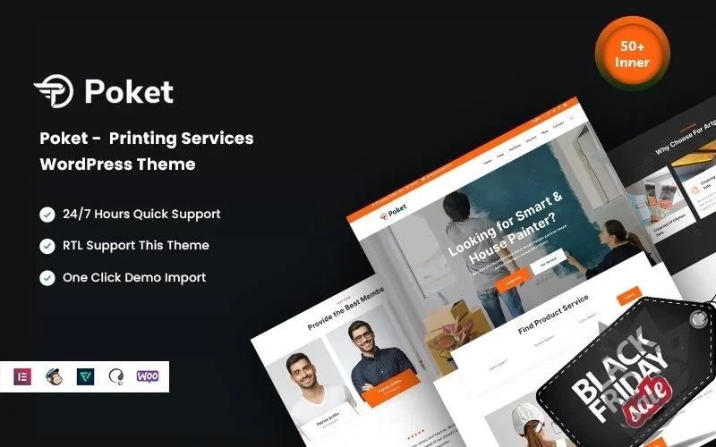 Poket - Printing Services WordPress Theme