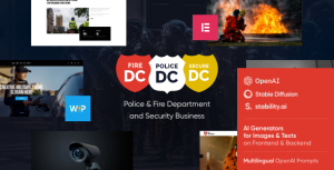 Police Department - Fire  Security WordPress Theme