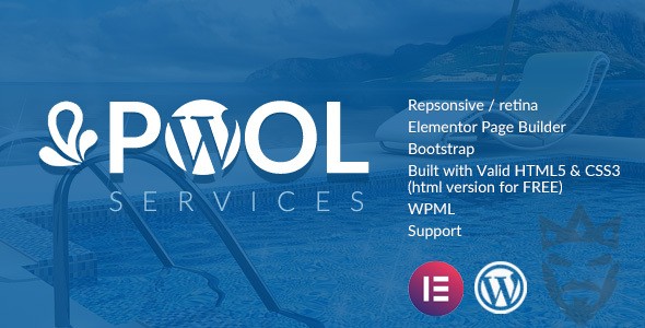 Pool Services WordPress Theme + RTL