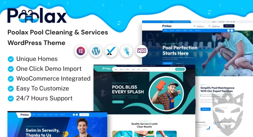 Poolax – Pool Cleaning & Services WordPress Theme