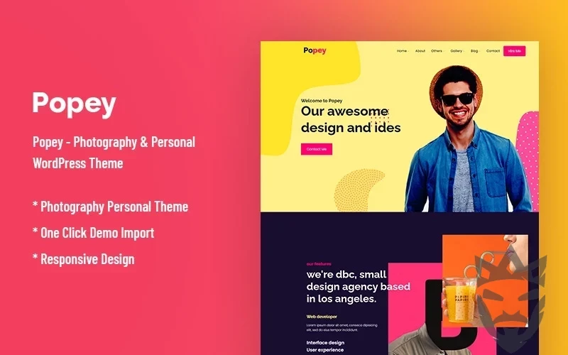 Popey - Personal & CV Responsive WordPress Theme