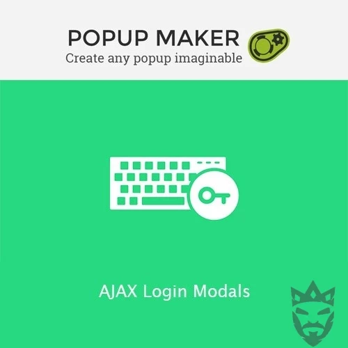 Popup maker AJAX Login Modals