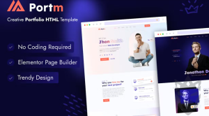 Portm - Personal Portfolio WordPress Theme