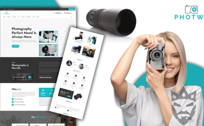 Powar-Photwa Creative Photography Portfolio One Page WordPress Theme