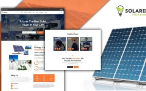 Powar-Solaree Wind & Solar Energy Landing Page WordPress Theme