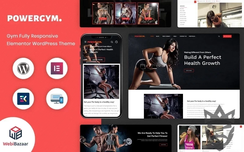 PowerGym - Multipurpose Gym Fitness & Bodybuilding WordPress Theme