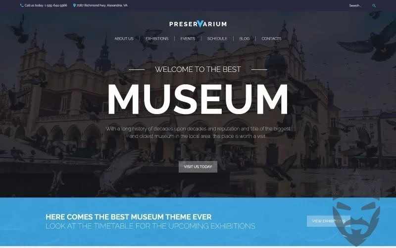 Preservarium - Museum Responsive WordPress Theme