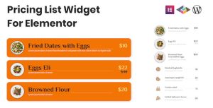 Pricing List Widget For Elementor