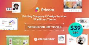 Pricom - Printing Company  Design Services WordPress theme