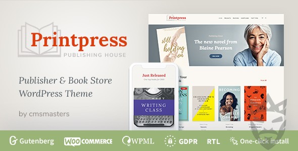 Printpress -  Book Publishing WordPress Theme