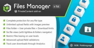 PrivateContent - Files Manager add-on