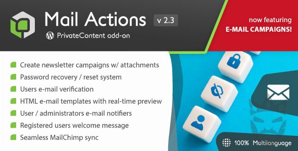 PrivateContent - Mail Actions add-on