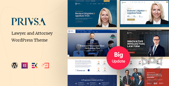 Privsa - Attorney and Lawyer WordPress Theme