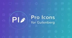 Pro Icons for Gutenberg WordPress Editor