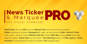 Pro News Ticker  Marquee for WPBakery Page Bilder : Display Post