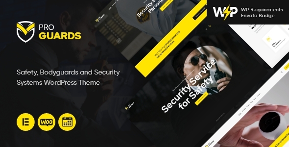 ProGuards - Safety Body Guard  Security WordPress Theme