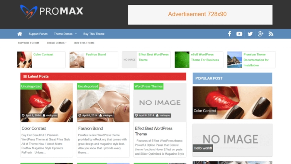 ProMax MultiPurpose Pro WordPress theme provided by InsertCart