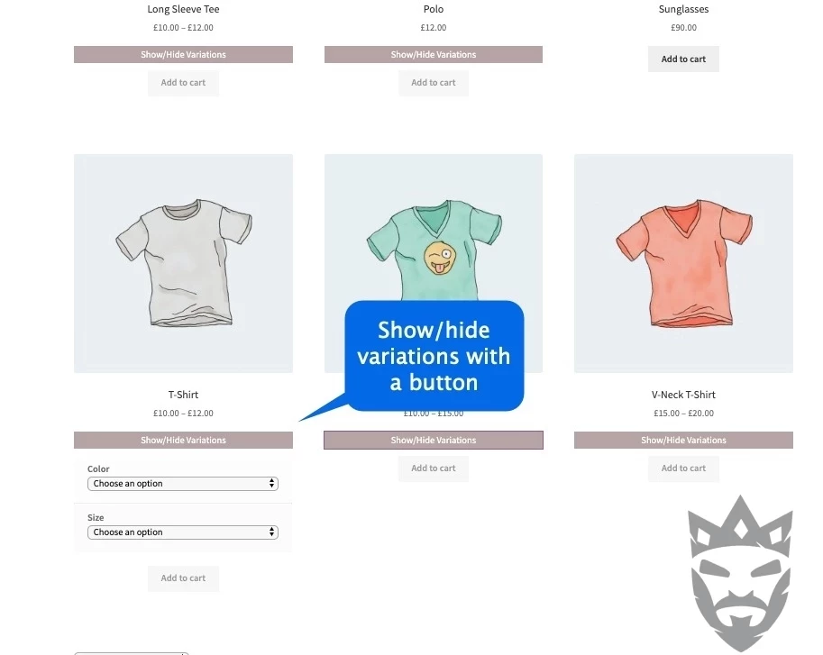 Products By Attributes & Variations for WooCommerce