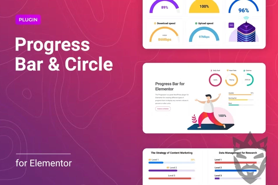 Progress Bar and Progress Circle for Elementor