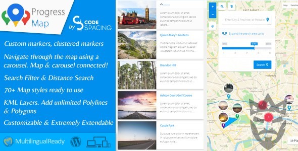 Progress Map Wordpress Plugin