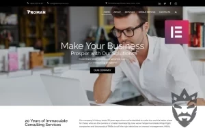 Proman - Business Multipurpose Modern WordPress Elementor Theme WordPress Theme