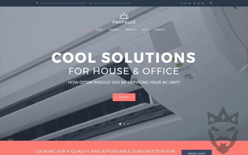 Propello - Air Conditioning Maintenance WordPress Theme