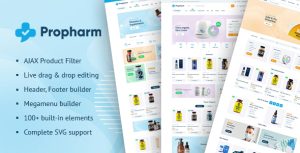 Propharm - Pharmacy  Medical WordPress WooCommerce Theme