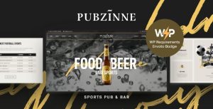 Pubzinne - Sports Bar  Pub WordPress Theme