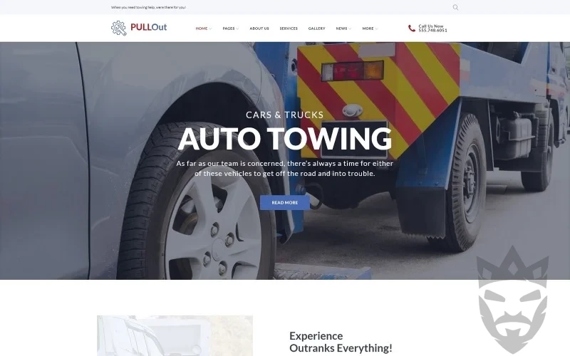 Pull Out WordPress Theme