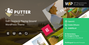 Putter - Golf Course  Playing Ground WordPress Theme