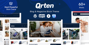 Qrten - Block-Based WordPress Theme for Blog  Magazine