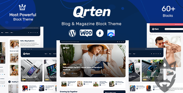 Qrten - Block-Based WordPress Theme for Blog  Magazine