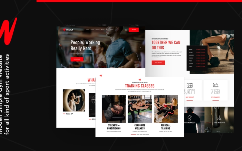 Quanca | Premium Gym Club WordPress Theme