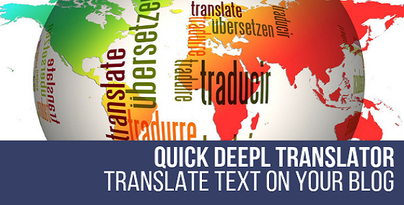 Quick DeepL Translator WordPress Plugin