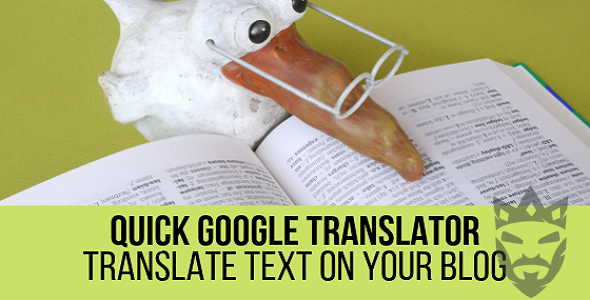 Quick Google Translator Plugin for WordPress