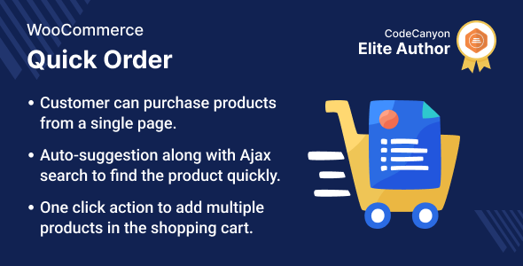 Quick Order Plugin for WooCommerce