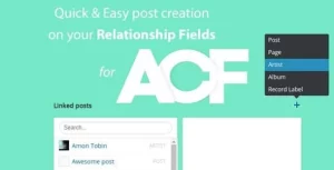 Quick and easy Post creation for ACF Relationship Fields PRO