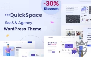 QuickSpace - SaaS and Agency WordPress Theme